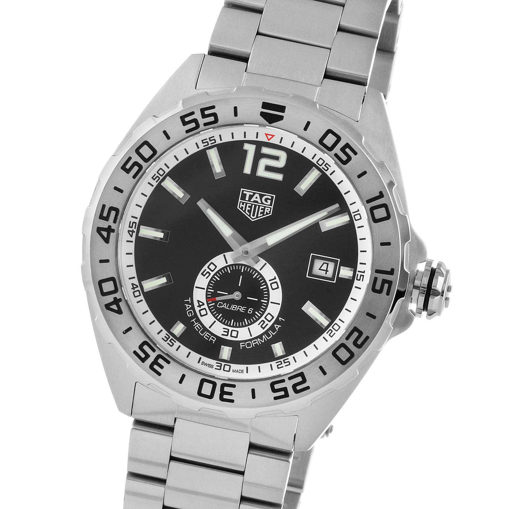 Tag Heuer Formula 1 Automatic Black Dial Silver Steel Strap Watch for Men - WAZ2012.BA0842 Buy Now By Tag Heuer