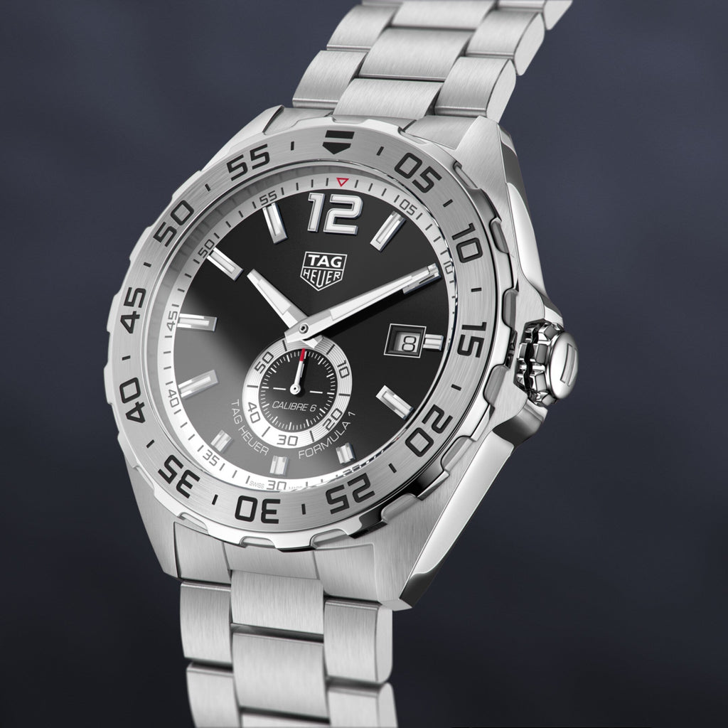 Tag Heuer Formula 1 Automatic Black Dial Silver Steel Strap Watch for Men - WAZ2012.BA0842 Buy Now By Tag Heuer