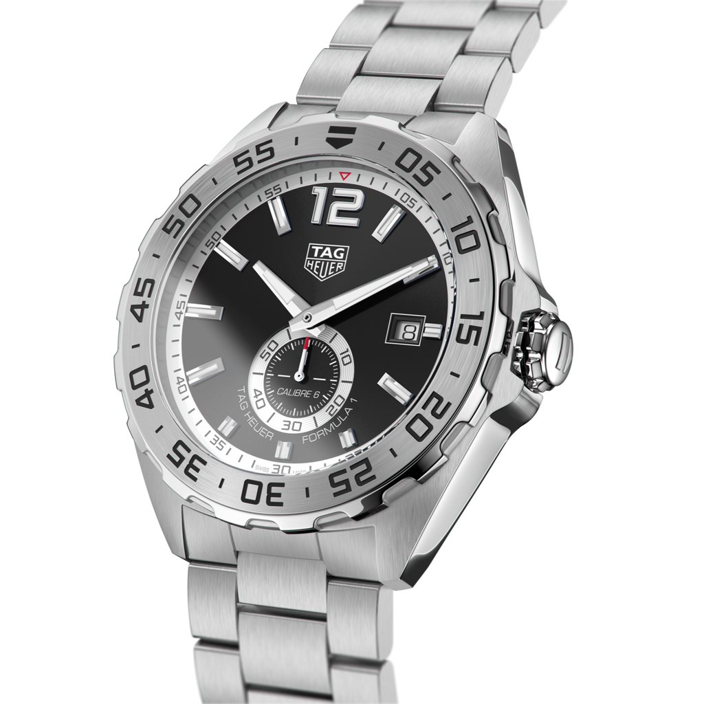 Tag Heuer Formula 1 Automatic Black Dial Silver Steel Strap Watch for Men - WAZ2012.BA0842 Buy Now By Tag Heuer