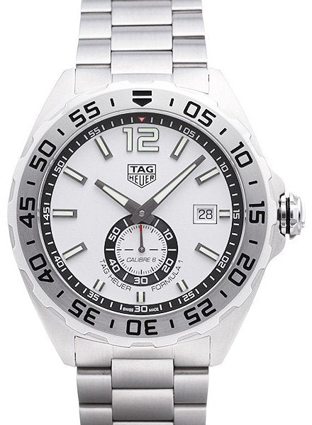 Tag Heuer Formula 1 Calibre 6 Automatic White Dial Silver Steel Strap Watch for Men - WAZ2013.BA0842 Buy Now By Tag Heuer