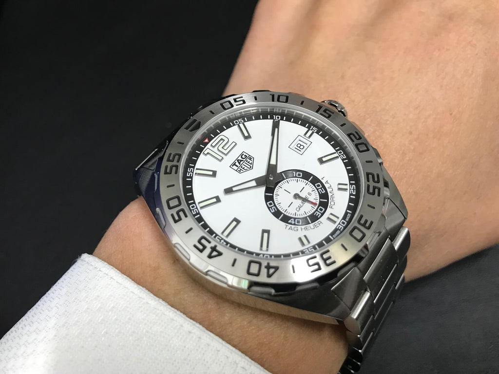 Tag Heuer Formula 1 Calibre 6 Automatic White Dial Silver Steel Strap Watch for Men - WAZ2013.BA0842 Buy Now By Tag Heuer