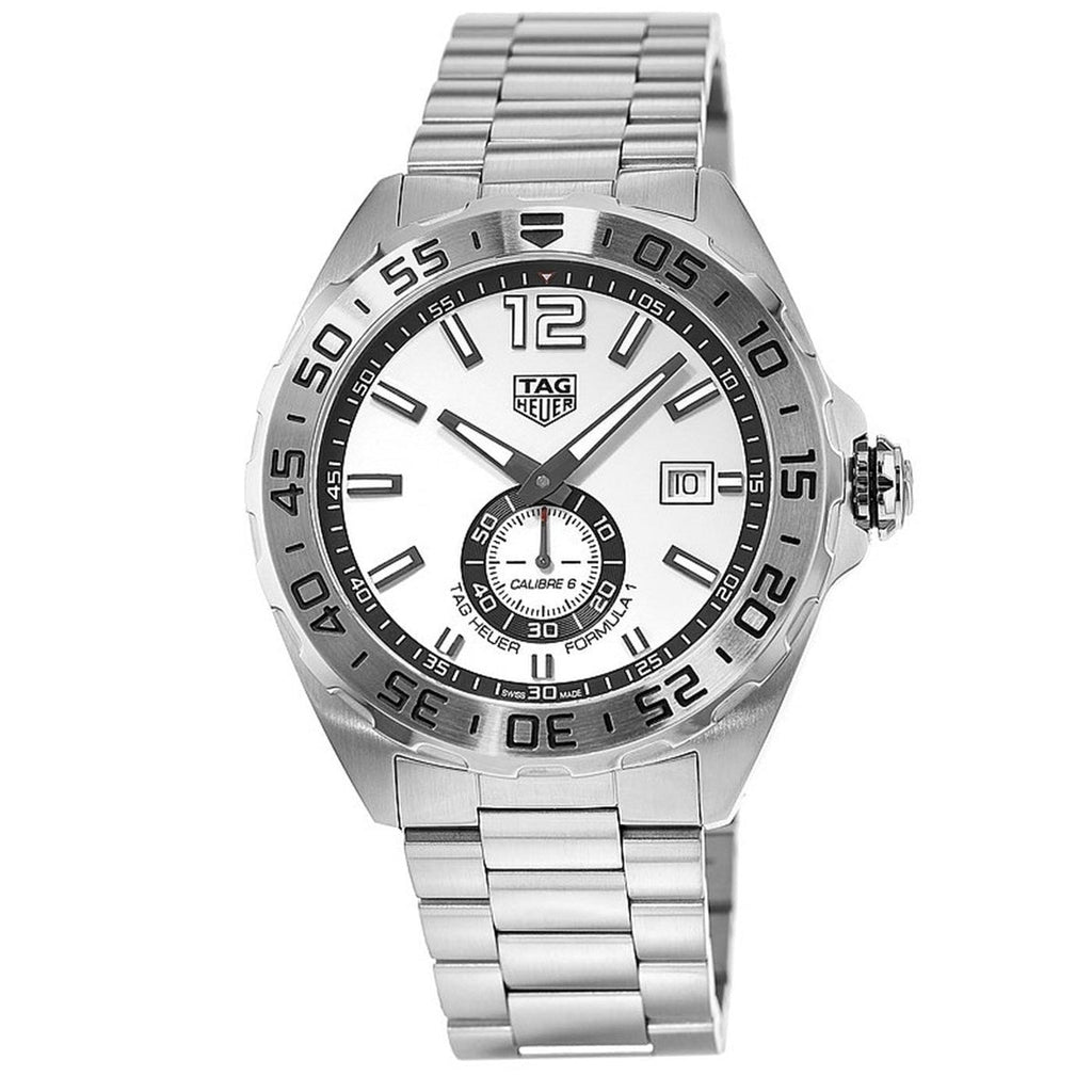 Tag Heuer Formula 1 Calibre 6 Automatic White Dial Silver Steel Strap Watch for Men - WAZ2013.BA0842 Buy Now By Tag Heuer