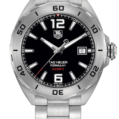 Tag Heuer Formula 1 Automatic Black Dial Silver Steel Strap Watch for Men - WAZ2113.BA0875 Buy Now By Tag Heuer