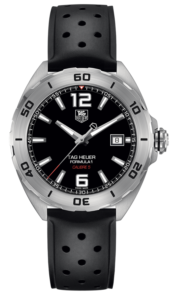 Tag Heuer Formula 1 Automatic Black Dial Black Rubber Strap Watch for Men - WAZ2113.FT8023 Buy Now By Tag Heuer