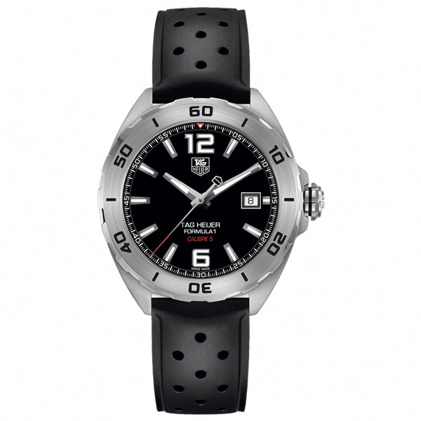 Tag Heuer Formula 1 Automatic Black Dial Black Rubber Strap Watch for Men - WAZ2113.FT8023 Buy Now By Tag Heuer
