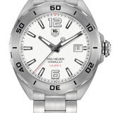 Tag Heuer Formula 1 Calibre 5 Automatic White Dial Silver Steel Strap Watch for Men - WAZ2114.BA0875 Buy Now By Tag Heuer