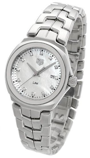 Tag Heuer Link Quartz Diamonds Mother of Pearl Dial Silver Steel Strap Watch for Women - WBC1312.BA0600 Buy Now By Tag Heuer