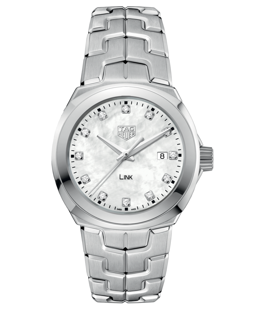 Tag Heuer Link Quartz Diamonds Mother of Pearl Dial Silver Steel Strap Watch for Women - WBC1312.BA0600 Buy Now By Tag Heuer