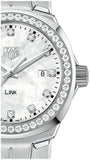 Tag Heuer Link Quartz Diamonds Mother of Pearl Dial Silver Steel Strap Watch for Women - WBC1316.BA0600 Buy Now By Tag Heuer