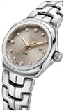 Tag Heuer Link Quartz Brown Dial Silver Steel Strap Watch for Women - WBC131E.BA0649 Buy Now By Tag Heuer