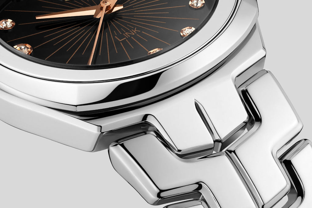 Tag Heuer Link Quartz Black Dial Silver Steel Strap Watch for Women - WBC131F.BA0649 Buy Now By Tag Heuer