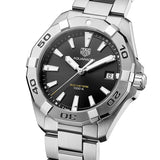 Tag Heuer Aquaracer Black Dial Silver Steel Strap Watch for Men - WBD1110.BA0928 Buy Now By Tag Heuer