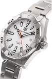 Tag Heuer Aquaracer Quartz White Dial Silver Steel Strap Watch for Men - WBD1111.BA0928 Buy Now By Tag Heuer