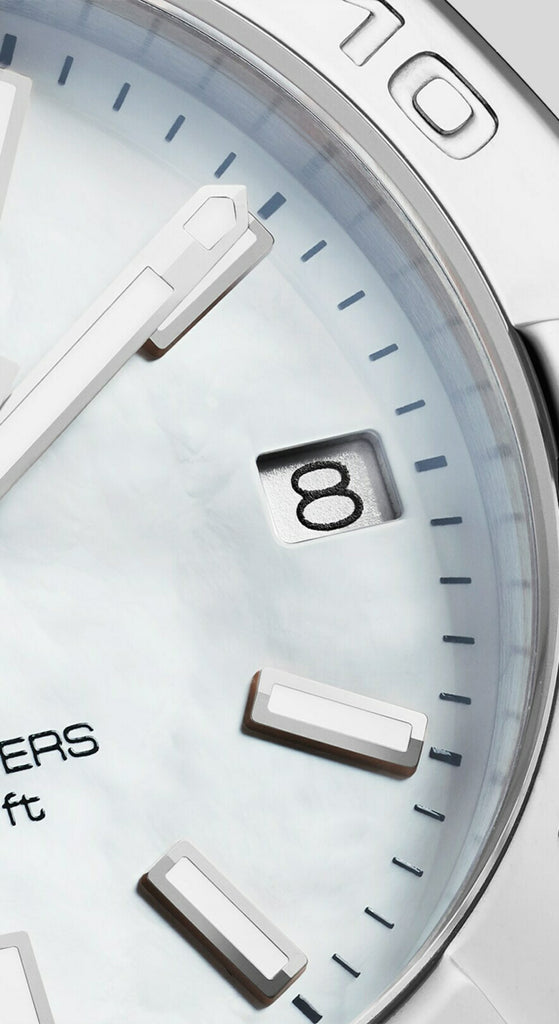 Tag Heuer Aquaracer White Mother of Pearl Dial Silver Steel Strap Watch for Women - WBD1311.BA0740 Buy Now By Tag Heuer