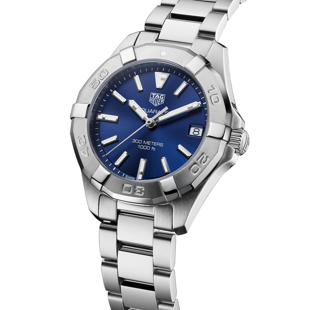 Tag Heuer Aquaracer Quartz Blue Dial Silver Steel Strap Watch for Women - WBD1312.BA0740 Buy Now By Tag Heuer