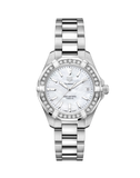 Tag Heuer Aquaracer Diamonds Mother of Pearl Dial Silver Steel Strap Watch for Women - WBD1313.BA0740 Buy Now By Tag Heuer