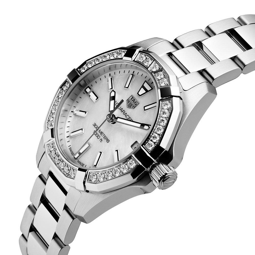 Tag Heuer Aquaracer Diamonds White Dial Two Tone Steel Strap Watch for Women - WAY131F.BA0914 Buy Now By Tag Heuer