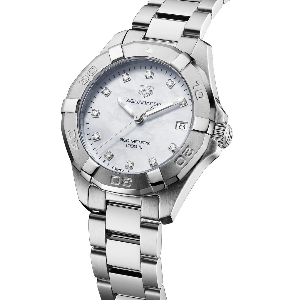 Tag Heuer Aquaracer White Mother of Pearl Dial Watch for Women - WBD1314.BA0740 Buy Now By Tag Heuer