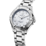 Tag Heuer Aquaracer Diamonds White Mother of Pearl Dial Silver Steel Strap Watch for Women - WBD1314.BA0740 Buy Now By Tag Heuer