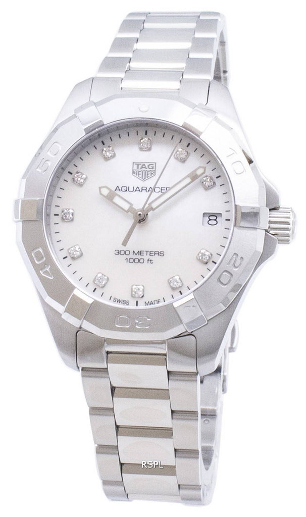 Tag Heuer Aquaracer White Mother of Pearl Dial Watch for Women - WBD1314.BA0740 Buy Now By Tag Heuer