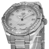Tag Heuer Aquaracer Diamonds White Mother of Pearl Dial Silver Steel Strap Watch for Women - WBD1315.BA0740 Buy Now By Tag Heuer