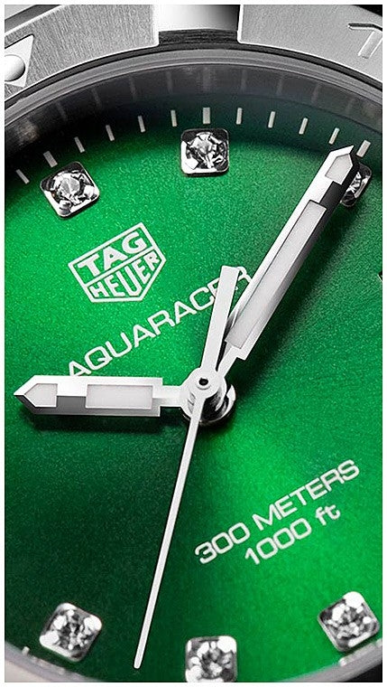 Tag Heuer Aquaracer Diamonds Emerald Green Dial Watch for Women - WBD1316.BA0740 Buy Now By Tag Heuer