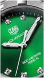Tag Heuer Aquaracer Diamonds Emerald Green Dial Silver Steel Strap Watch for Women - WBD1316.BA0740 Buy Now By Tag Heuer
