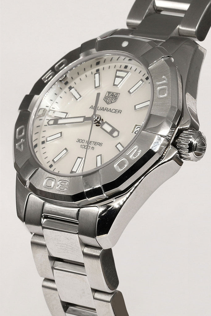 Tag Heuer Aquaracer Mother of Pearl Dial Silver Steel Strap Watch for Women - WBD131A.BA0748 Buy Now By Tag Heuer
