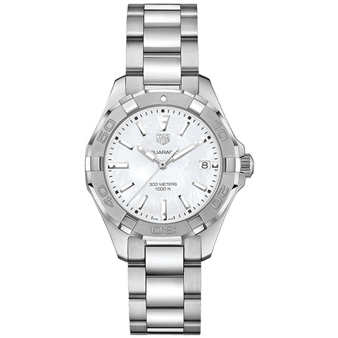 Tag Heuer Aquaracer Mother of Pearl Dial Silver Steel Strap Watch for Women - WBD131A.BA0748 Buy Now By Tag Heuer