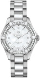 Tag Heuer Aquaracer Diamonds Mother of Pearl White Dial Silver Steel Strap Watch for Women - WBD131C.BA0748 Buy Now By Tag Heuer