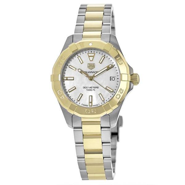 Tag Heuer Aquaracer Mother of Pearl Dial Two Tone Steel Strap Watch for Women - WBD1320.BB0320 Buy Now By Tag Heuer