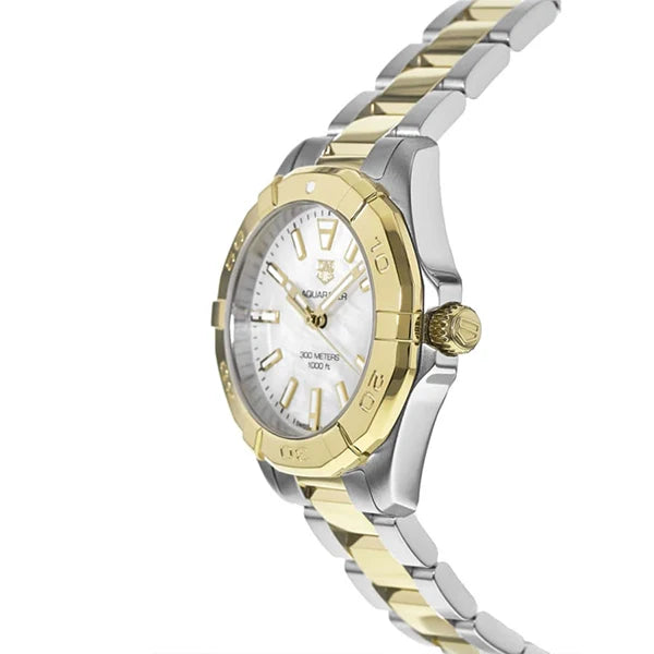 Tag Heuer Aquaracer Mother of Pearl Dial Two Tone Steel Strap Watch for Women - WBD1320.BB0320 Buy Now By Tag Heuer