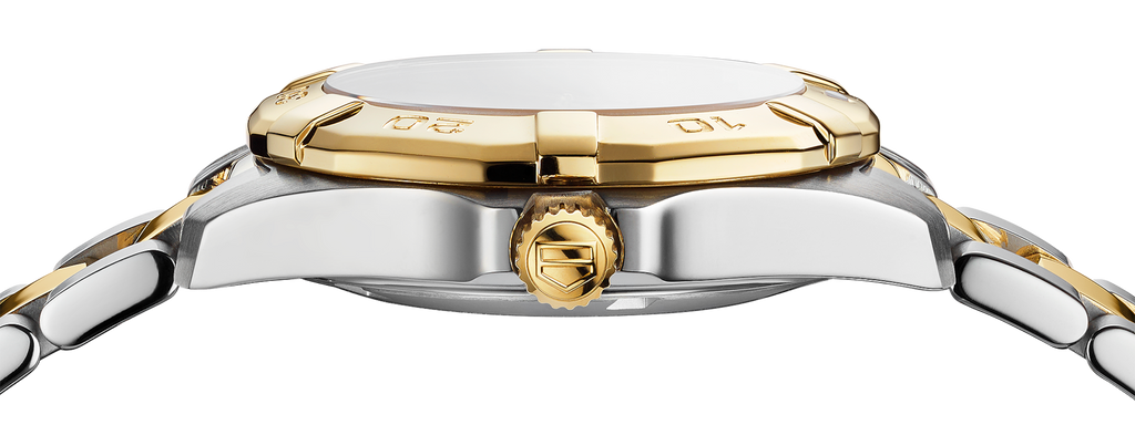 Tag Heuer Aquaracer Mother of Pearl Dial Two Tone Steel Strap Watch for Women - WBD1320.BB0320 Buy Now By Tag Heuer