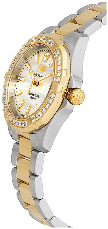 Tag Heuer Aquaracer Diamonds Mother of Pearl Dial Two Tone Steel Strap Watch for Women - WBD1321.BB0320 Buy Now By Tag Heuer