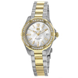 Tag Heuer Aquaracer Diamonds Mother of Pearl Dial Two Tone Steel Strap Watch for Women - WBD1321.BB0320 Buy Now By Tag Heuer