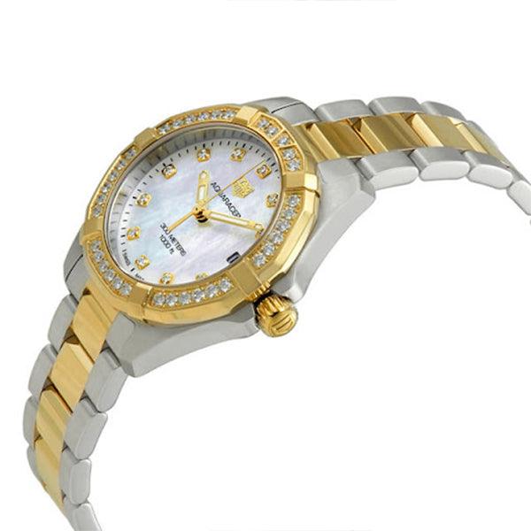 Tag Heuer Aquaracer Diamonds Mother of Pearl Dial Two Tone Steel Strap Watch for Women - WBD1323.BB0320 Buy Now By Tag Heuer