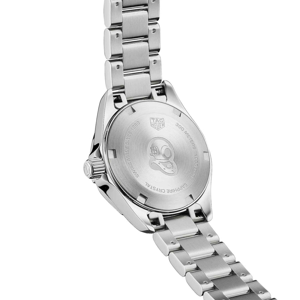 Tag Heuer Aquaracer Quartz Mother of Pearl White Dial Silver Steel Strap Watch for Women - WBD1411.BA0741 Buy Now By Tag Heuer
