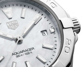 Tag Heuer Aquaracer Quartz Mother of Pearl White Dial Silver Steel Strap Watch for Women - WBD1411.BA0741 Buy Now By Tag Heuer
