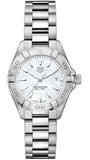 Tag Heuer Aquaracer Quartz Mother of Pearl White Dial Silver Steel Strap Watch for Women - WBD1411.BA0741 Buy Now By Tag Heuer