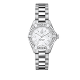 Tag Heuer Aquaracer Diamonds Mother of Pearl White Dial Silver Steel Strap Watch for Women - WBD1413.BA0741 Buy Now By Tag Heuer