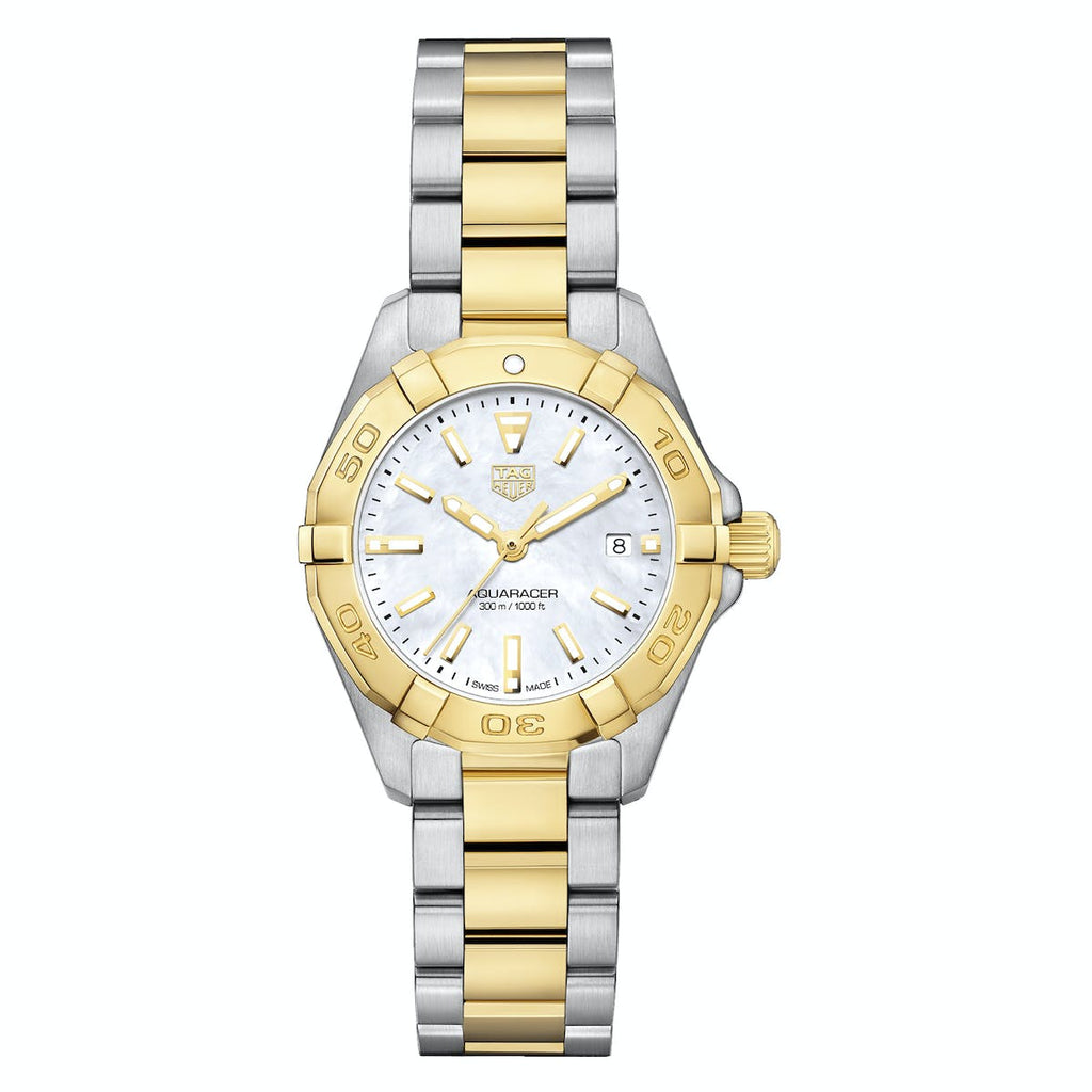 Tag Heuer Aquaracer Mother of Pearl Dial Two Tone Steel Strap Watch for Men - WBD1420.BB0321 Buy Now By Tag Heuer