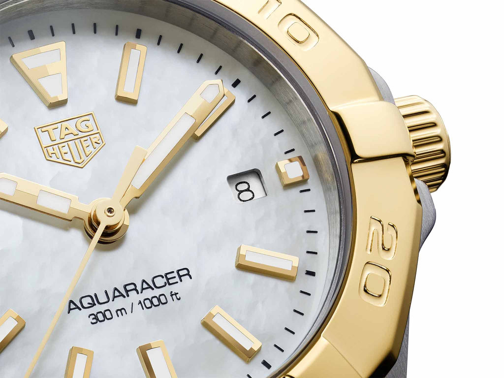Tag Heuer Aquaracer Mother of Pearl Dial Two Tone Steel Strap Watch for Men - WBD1420.BB0321 Buy Now By Tag Heuer
