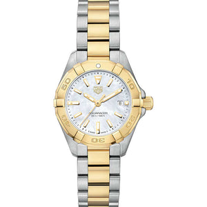 Tag Heuer Aquaracer Diamonds Mother of Pearl Dial Two Tone Steel Strap Watch for Men - WBD1422.BB0321 Buy Now By Tag Heuer