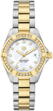 Tag Heuer Aquaracer Quartz Diamonds Mother of Pearl Dial Two Tone Steel Strap Watch for Women - WBD1423.BB0321 Buy Now By Tag Heuer