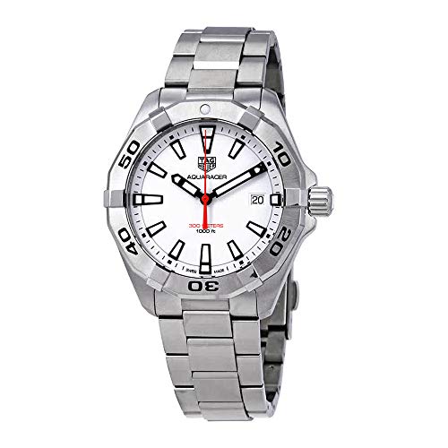 Tag Heuer Aquaracer Automatic White Dial Silver Steel Strap Watch for Men - WBD2111.BA0928 Buy Now By Tag Heuer