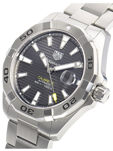 Tag Heuer Aquaracer Calibre 5 Grey Dial Silver Steel Strap Watch for Men - WBD2113.BA0928 Buy Now By Tag Heuer