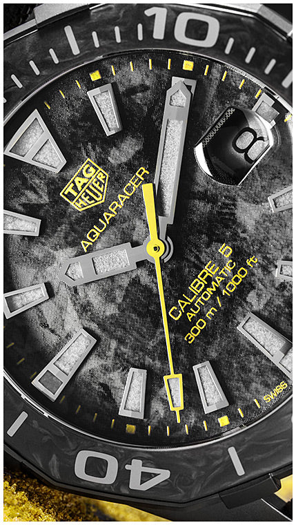 Tag Heuer Aquaracer Carbon Dial Watch for Men - WBD218B.FC6446 Buy Now By Tag Heuer