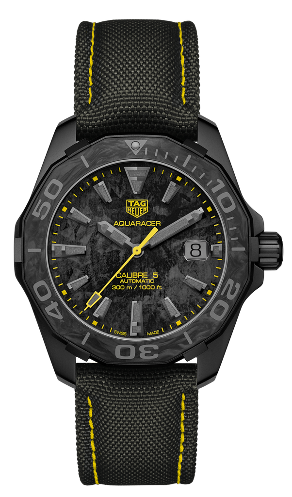 Tag Heuer Aquaracer Carbon Dial Watch for Men - WBD218B.FC6446 Buy Now By Tag Heuer