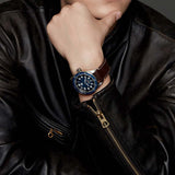 Tag Heuer Autavia Calibre 5 Automatic Blue Dial Brown Leather Strap Watch for Men - WBE5116.FC8266 Buy Now By Tag Heuer