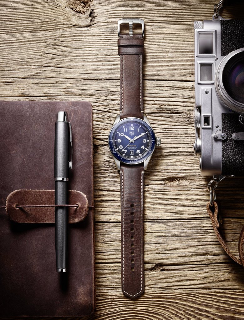 Tag Heuer Autavia Calibre 5 Automatic Blue Dial Brown Leather Strap Watch for Men - WBE5116.FC8266 Buy Now By Tag Heuer